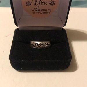 Sterling Silver Floral Filigree Ring